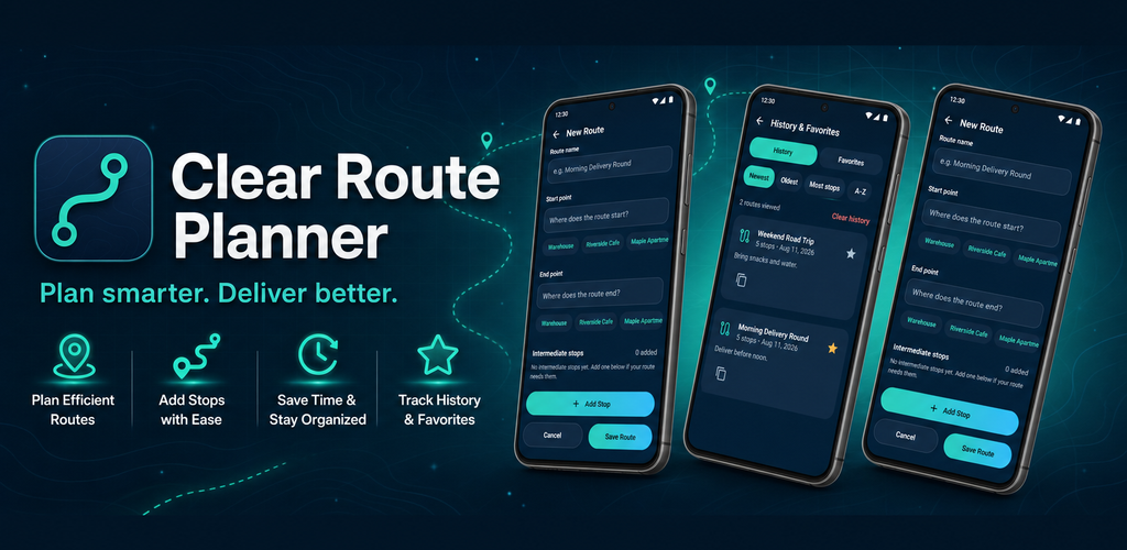 Clear Route Planner application presentation